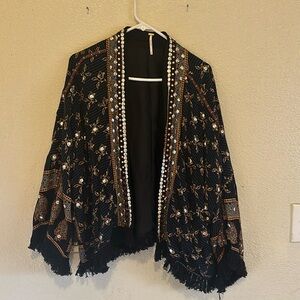 Free People Rays Of Light Jacket NWOT Sz L MSRP $128